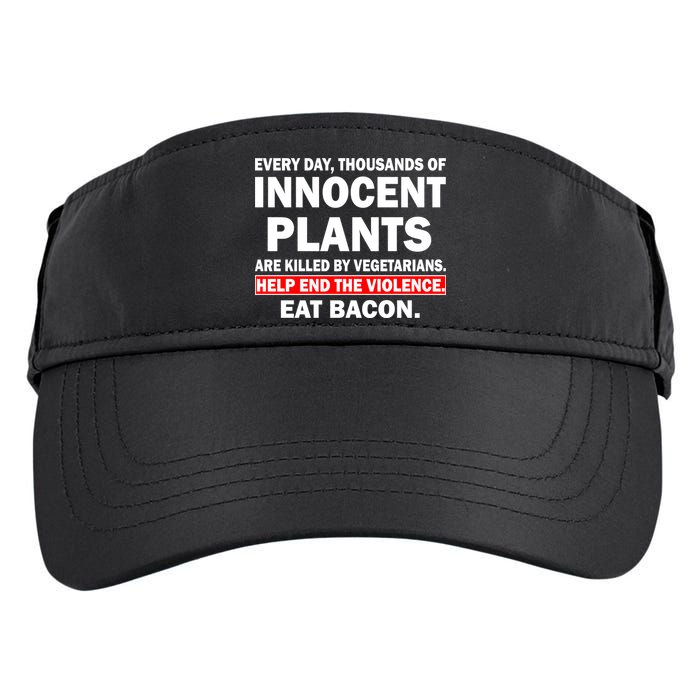 Help End The Violence Eat Bacon  Adult Drive Performance Visor