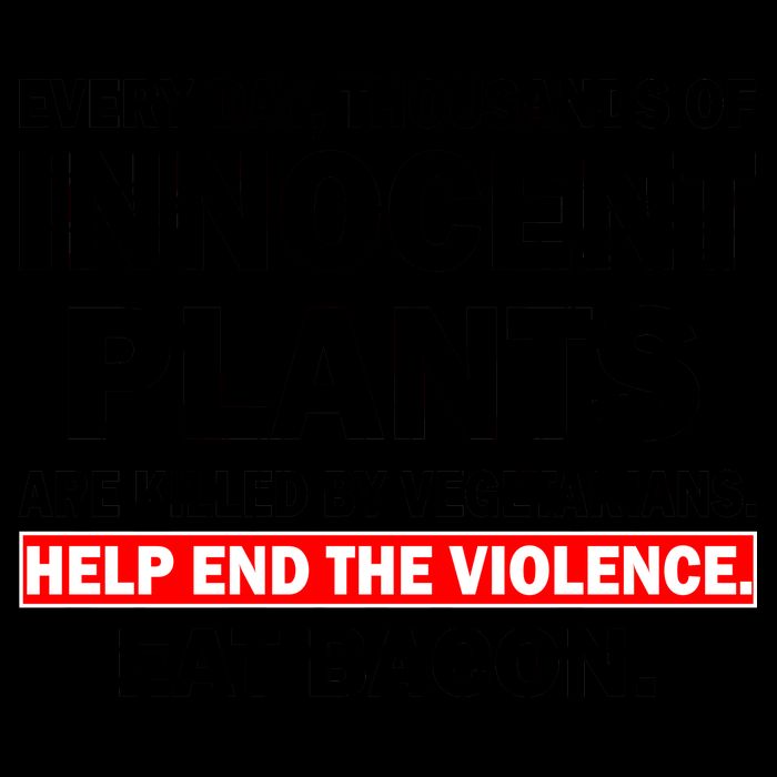 Help End The Violence Eat Bacon  Mug