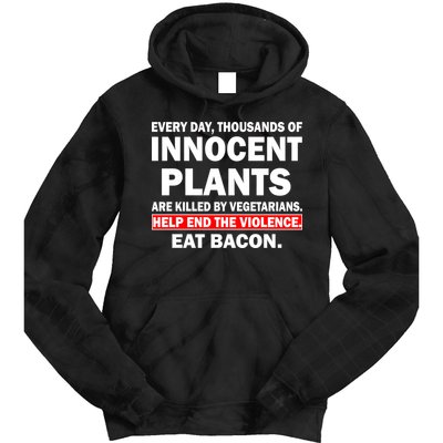 Help End The Violence Eat Bacon  Tie Dye Hoodie