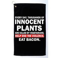 Help End The Violence Eat Bacon  Golf Towel
