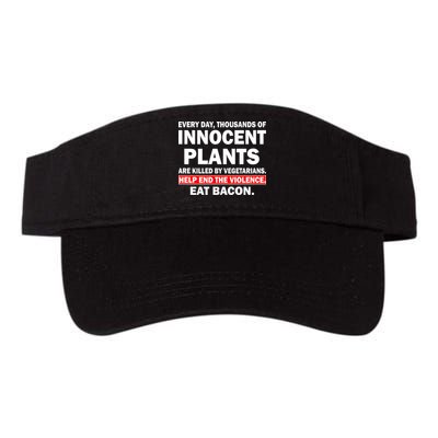 Help End The Violence Eat Bacon  Visor