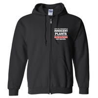 Help End The Violence Eat Bacon  Full Zip Hoodie