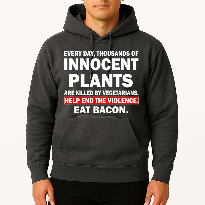 Help End The Violence Eat Bacon  Hoodie
