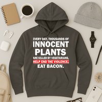 Help End The Violence Eat Bacon  Hoodie