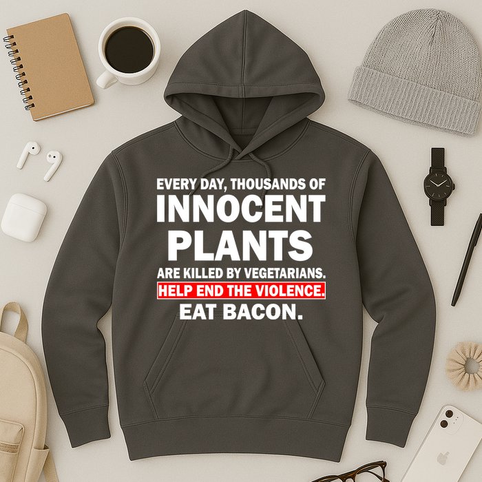 Help End The Violence Eat Bacon  Hoodie