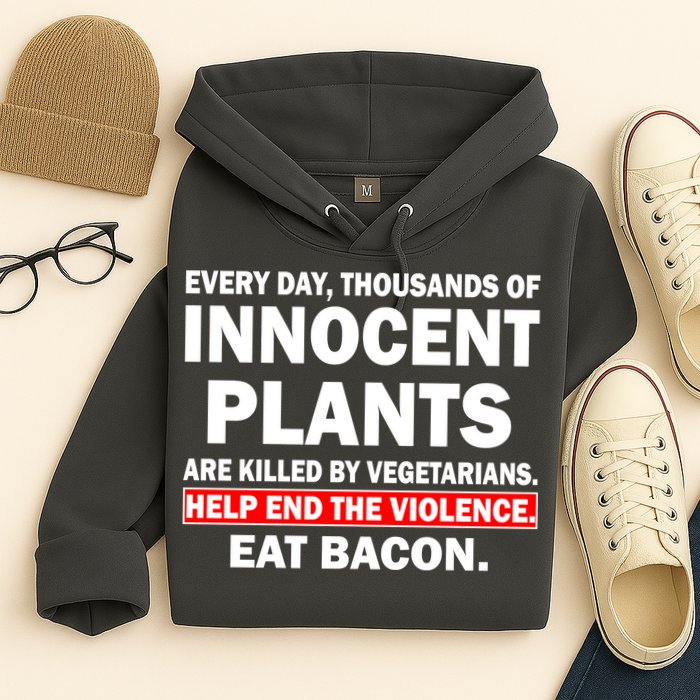 Help End The Violence Eat Bacon  Hoodie