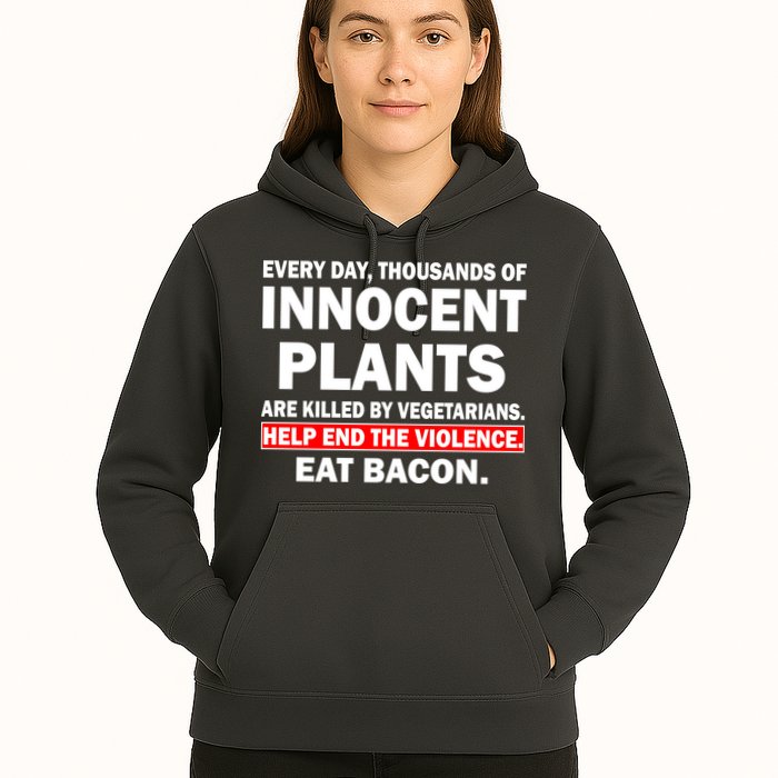 Help End The Violence Eat Bacon  Hoodie