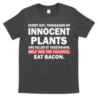 Help End The Violence Eat Bacon  T-Shirt