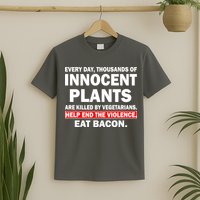 Help End The Violence Eat Bacon  T-Shirt