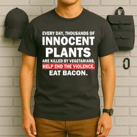 Help End The Violence Eat Bacon  T-Shirt