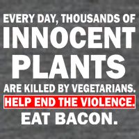Help End The Violence Eat Bacon  7-Panel Snapback Hat