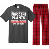 Help End The Violence Eat Bacon  Pajama Set