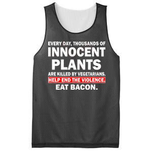 Help End The Violence Eat Bacon  Mesh Reversible Basketball Jersey Tank