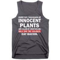 Help End The Violence Eat Bacon  Tank Top