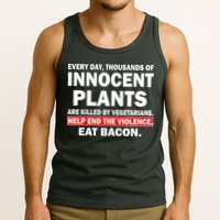 Help End The Violence Eat Bacon  Tank Top