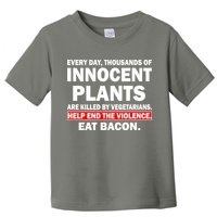 Help End The Violence Eat Bacon  Toddler T-Shirt