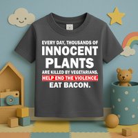 Help End The Violence Eat Bacon  Toddler T-Shirt