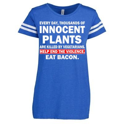 Help End The Violence Eat Bacon  Enza Ladies Jersey Football T-Shirt