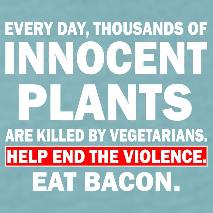 Help End The Violence Eat Bacon  Sueded Cloud Jersey T-Shirt