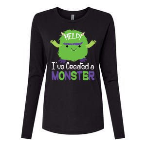 Help I've Created A Monster Womens Cotton Relaxed Long Sleeve T-Shirt