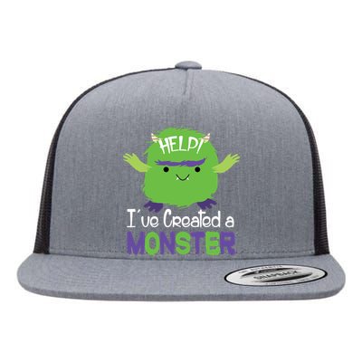 Help I've Created A Monster Flat Bill Trucker Hat