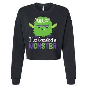 Help I've Created A Monster Cropped Pullover Crew