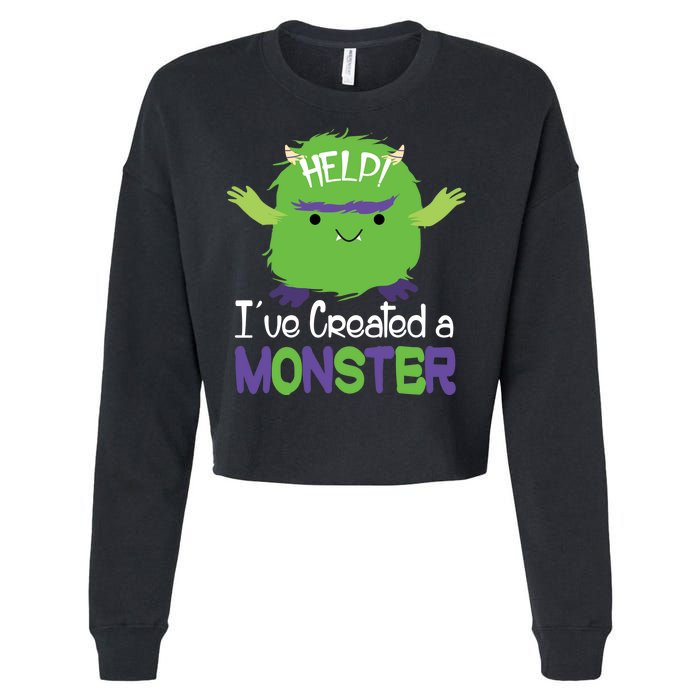 Help I've Created A Monster Cropped Pullover Crew