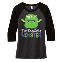 Help I've Created A Monster Women's Tri-Blend 3/4-Sleeve Raglan Shirt