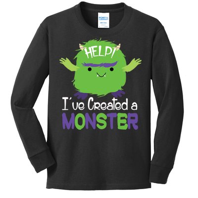 Help I've Created A Monster Kids Long Sleeve Shirt