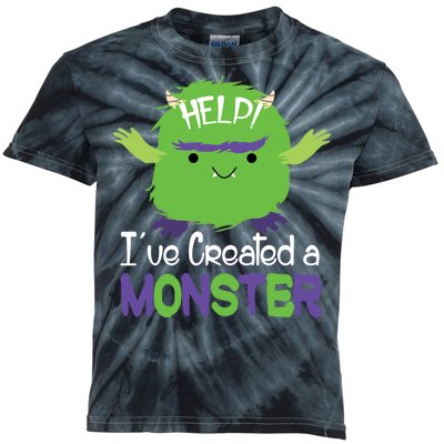 Help I've Created A Monster Kids Tie-Dye T-Shirt