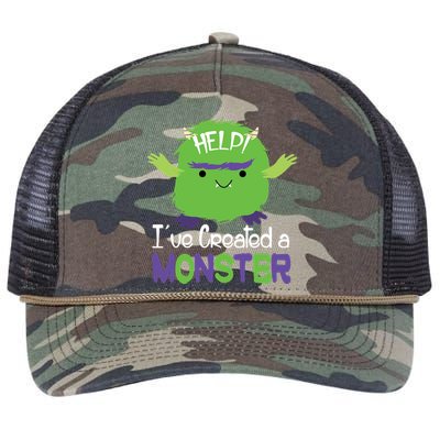 Help I've Created A Monster Retro Rope Trucker Hat Cap