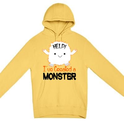 Help I've Created a Monster Funny Halloween Premium Pullover Hoodie