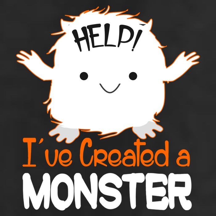 Help I've Created a Monster Funny Halloween Garment-Dyed Heavyweight T-Shirt