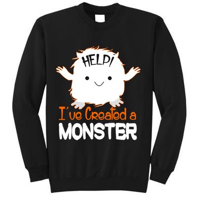 Help I've Created a Monster Funny Halloween Sweatshirt