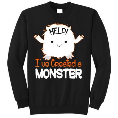 Help I've Created a Monster Funny Halloween Sweatshirt