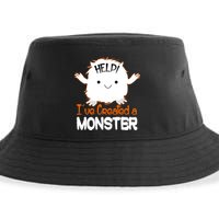 Help I've Created a Monster Funny Halloween Sustainable Bucket Hat