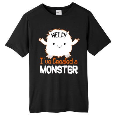 Help I've Created a Monster Funny Halloween Tall Fusion ChromaSoft Performance T-Shirt