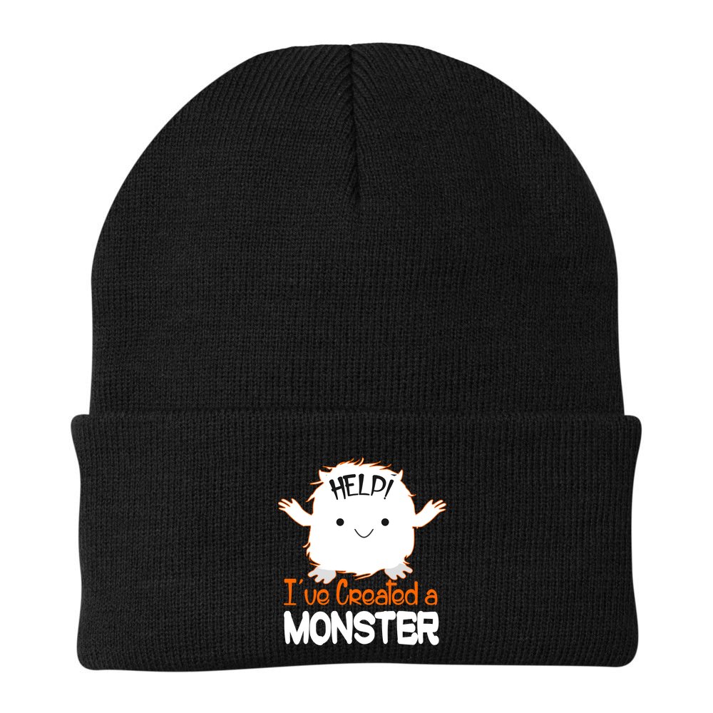 Help I've Created a Monster Funny Halloween Beanie