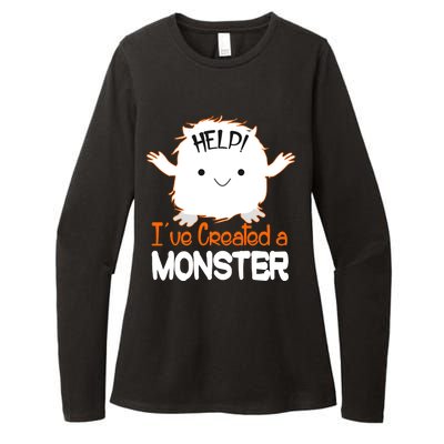 Help I've Created a Monster Funny Halloween Womens CVC Long Sleeve Shirt