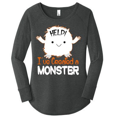 Help I've Created a Monster Funny Halloween Women's Perfect Tri Tunic Long Sleeve Shirt