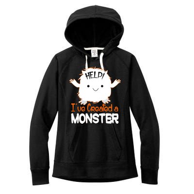 Help I've Created a Monster Funny Halloween Women's Fleece Hoodie