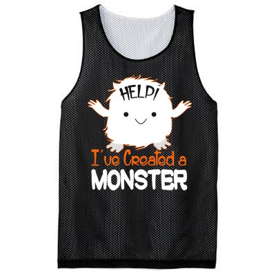 Help I've Created a Monster Funny Halloween Mesh Reversible Basketball Jersey Tank