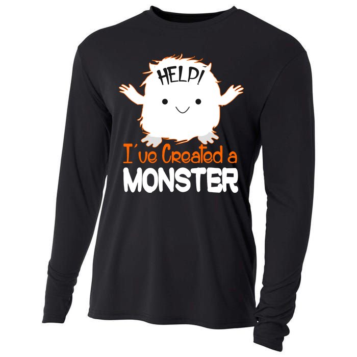 Help I've Created a Monster Funny Halloween Cooling Performance Long Sleeve Crew