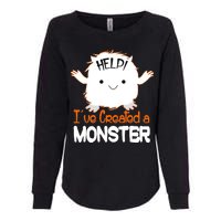 Help I've Created a Monster Funny Halloween Womens California Wash Sweatshirt