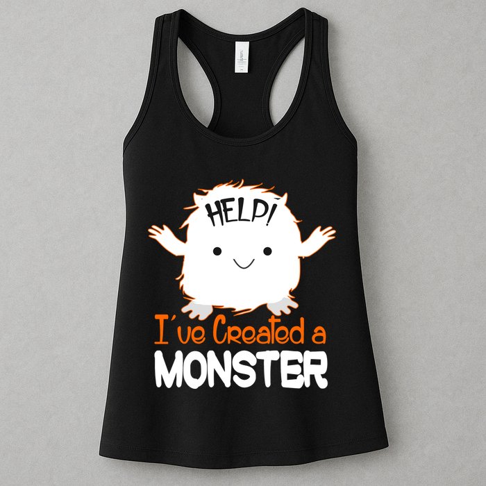 Help I've Created a Monster Funny Halloween Womens Tank Top
