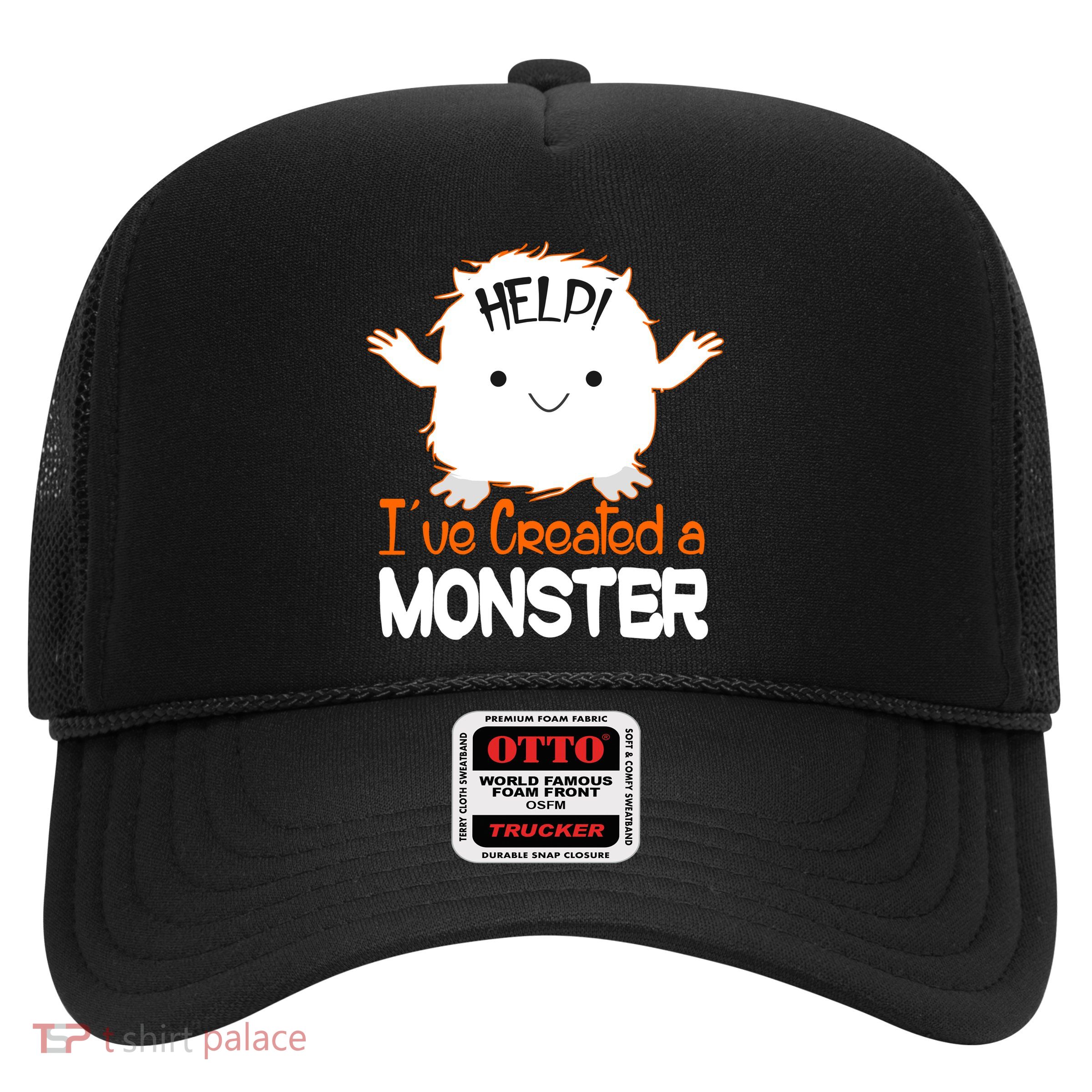 Help I've Created a Monster Funny Halloween Trucker Hat