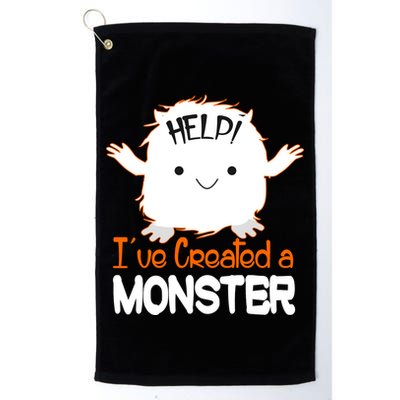 Help I've Created a Monster Funny Halloween Golf Towel