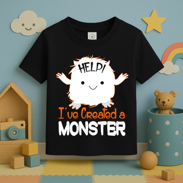 Help I've Created a Monster Funny Halloween Toddler T-Shirt