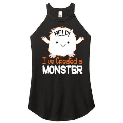 Help I've Created a Monster Funny Halloween Women's Perfect Tri Rocker Tank