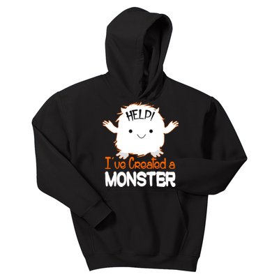 Help I've Created a Monster Funny Halloween Kids Hoodie